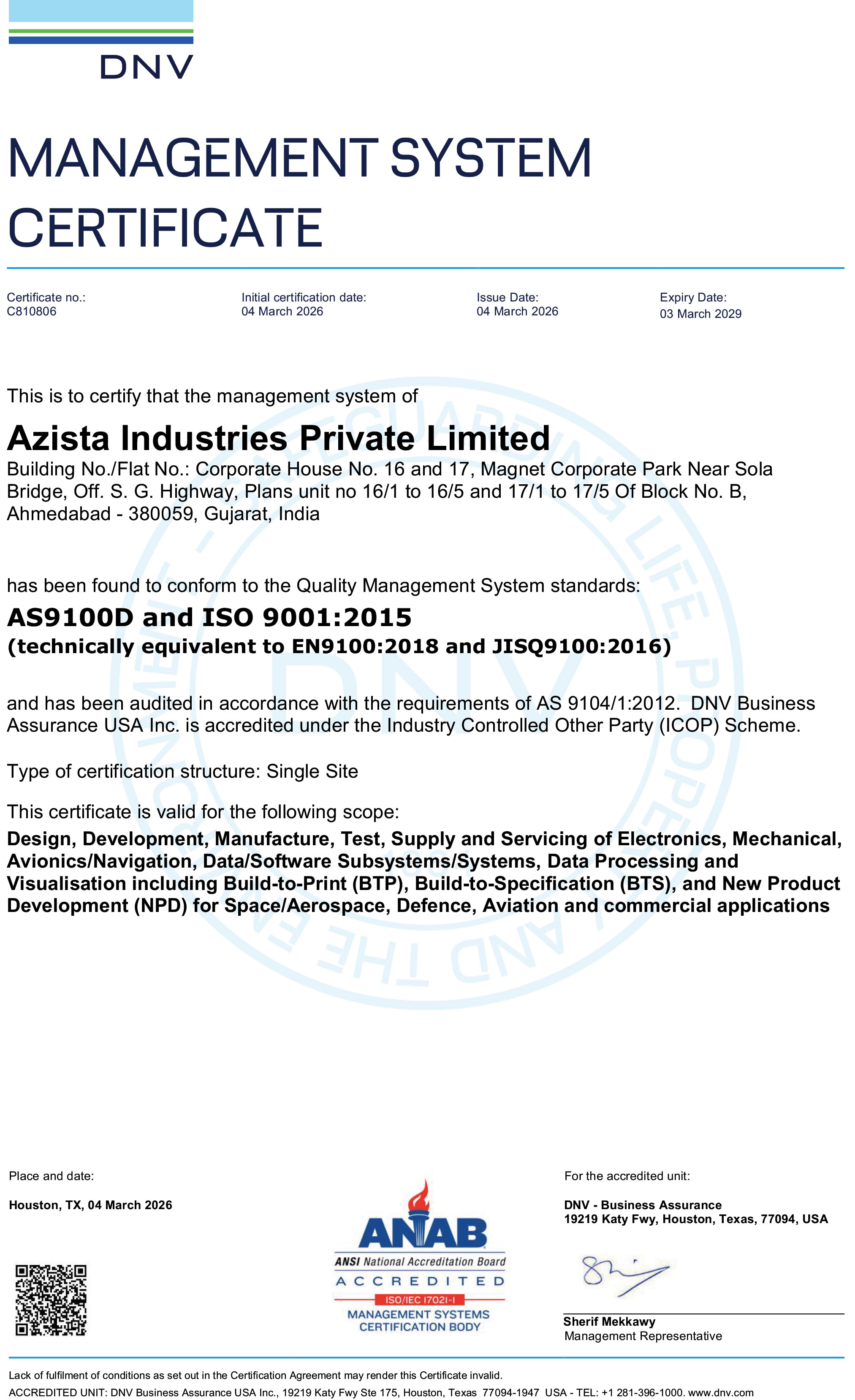 certifications