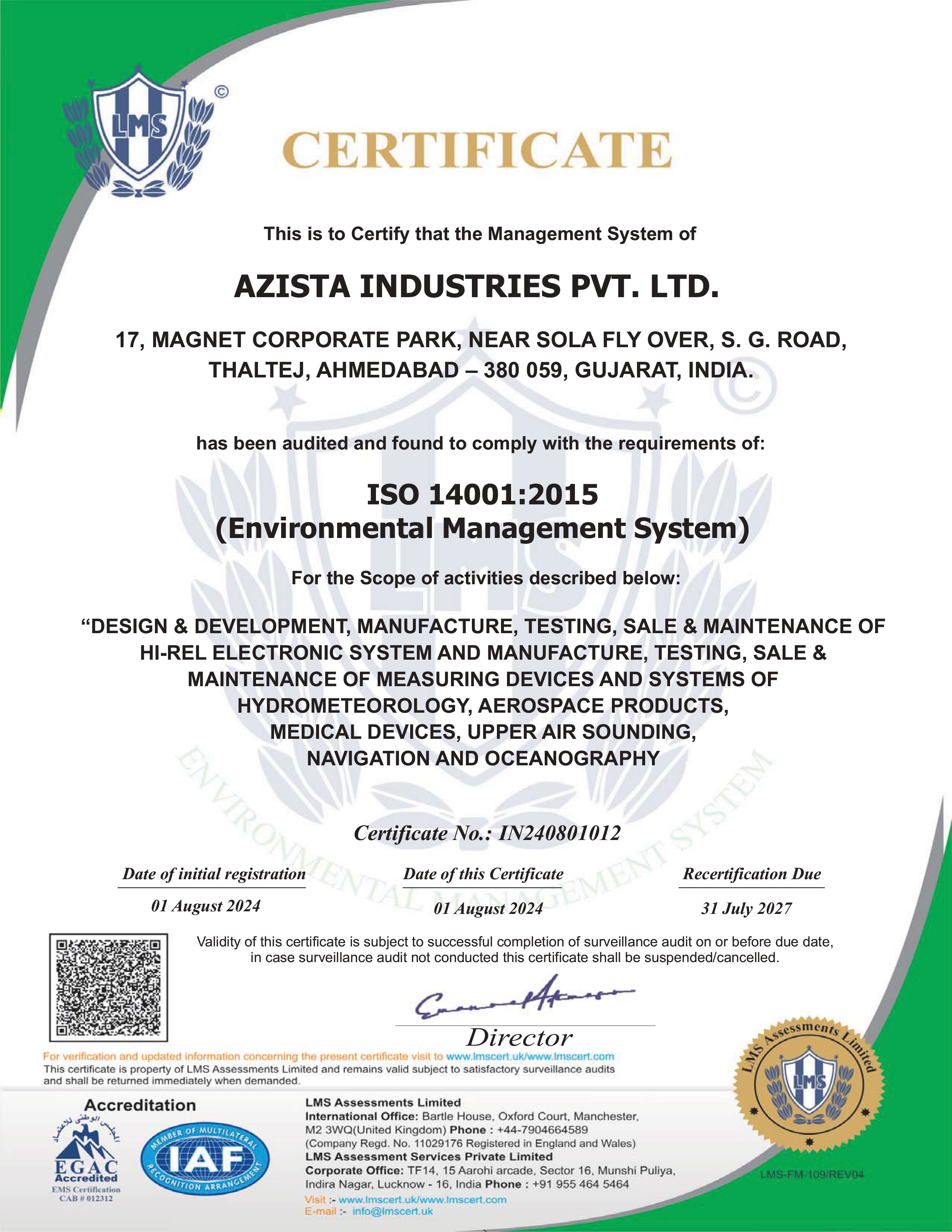certifications